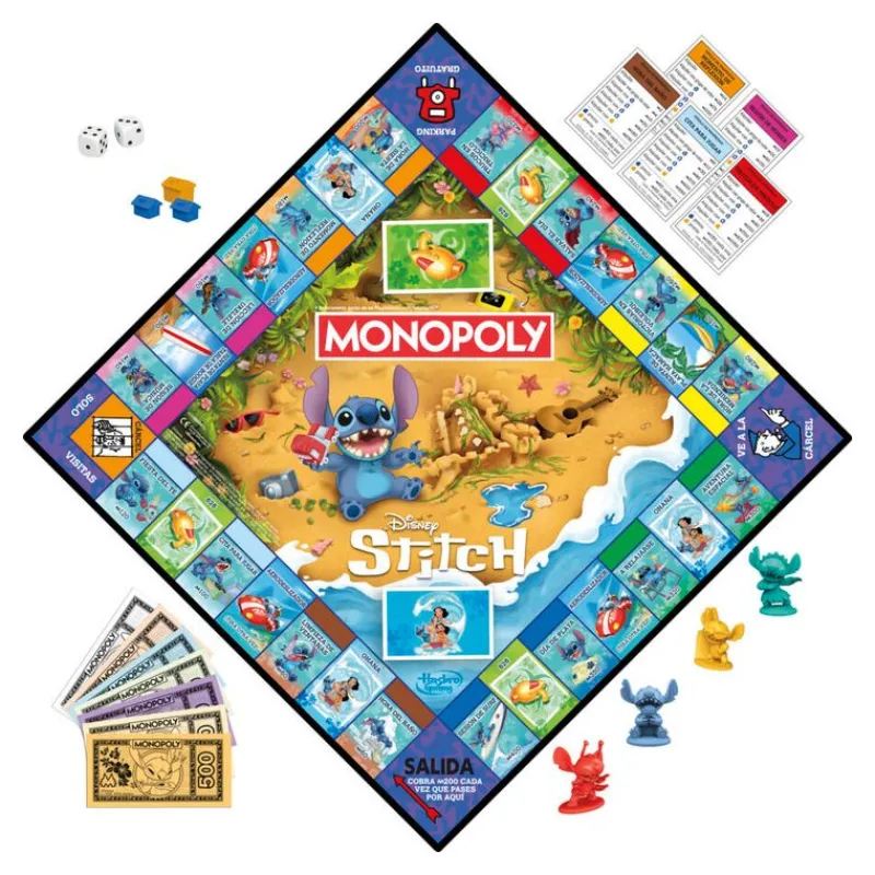 HASBRO Stitch|Juegos De Mesa|Monopoly Stitch