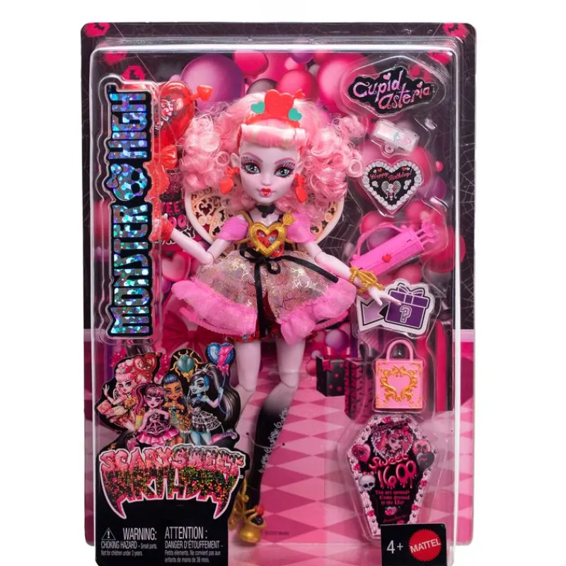 MATTEL Monster High Colección Cumplespantos Cupid Asteria- Monster High Colección|Halloween