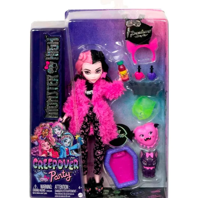MATTEL Monster High Creepover Party Muñeca Draculaura- Monster High Colección|Halloween