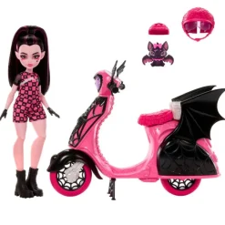 MATTEL Monster High Colección|Muñecas|Monster High Draculaura Moto Vampiritástica