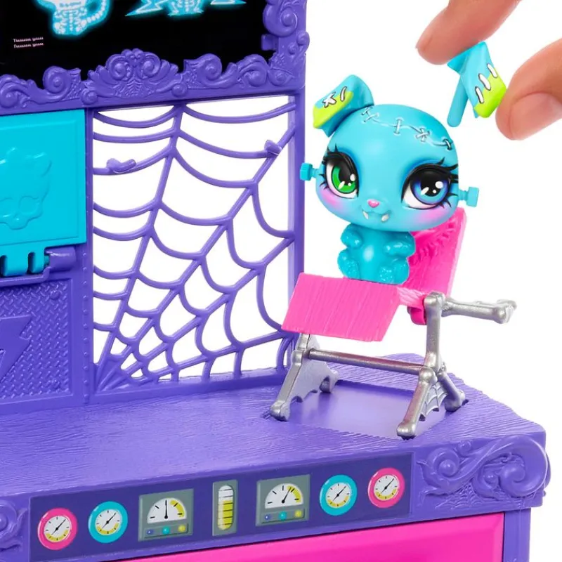 MATTEL Monster High Frankie Stein Laboratorio Crea tu Mascota- Monster High Colección|Halloween
