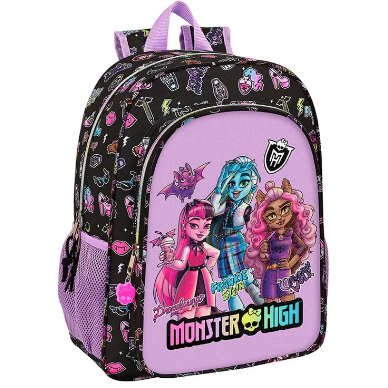 SAFTA Monster High Mochila 33cm- Escolar|Halloween
