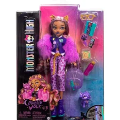 MATTEL Monster High Colección|Halloween|Monster High Muñeca Clawdeen Wolf G3 Core Refresh