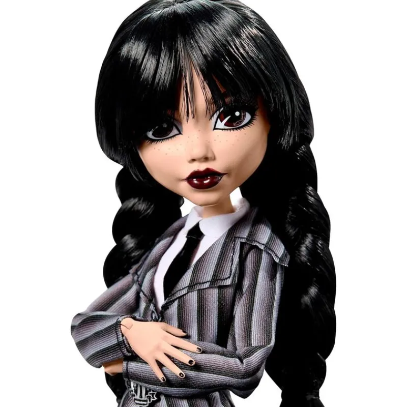 MATTEL Monster High Muñeca Miércoles Addams Uniforme- Monster High Colección|Muñecas