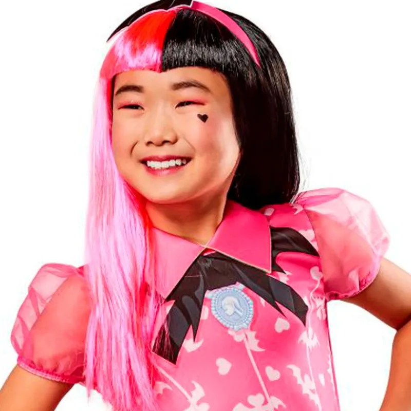 RUBIE'S Monster High Peluca Draculaura Infantil- Halloween