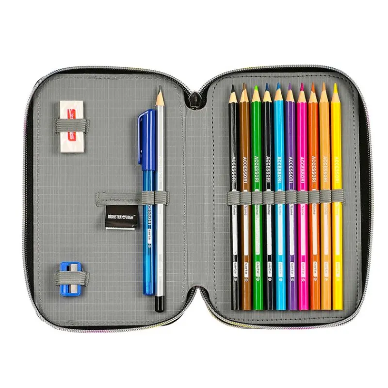 SAFTA Halloween|Escolar|Monster High Plumier doble