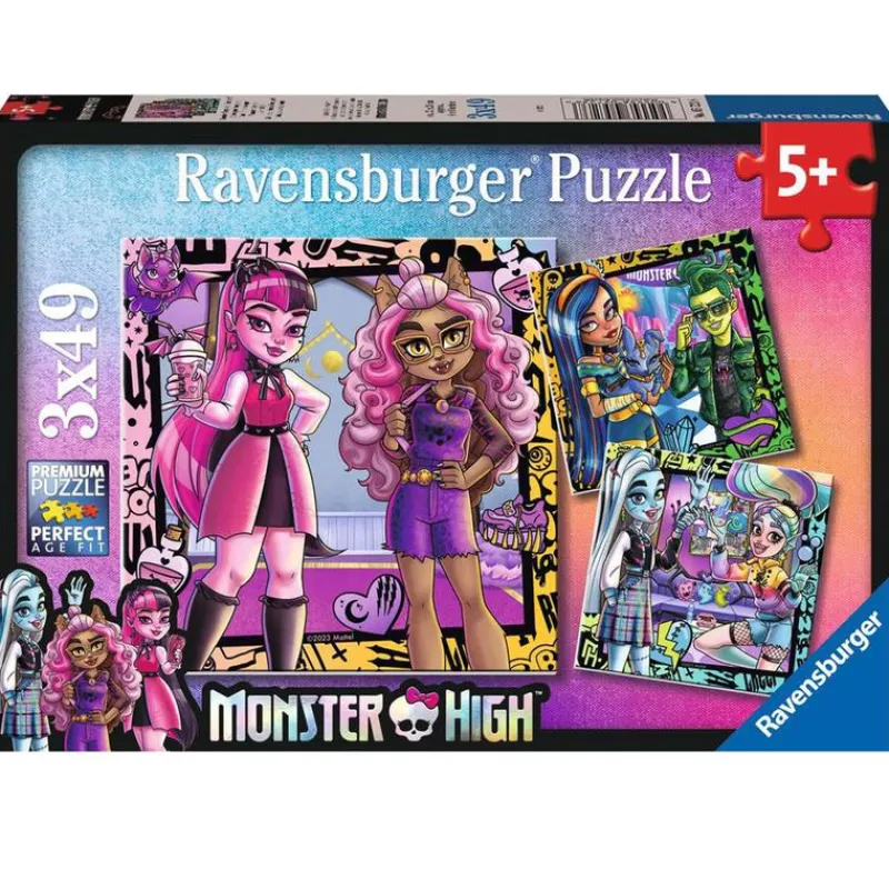 RAVENSBURGER Halloween|Puzzles Y Construcciones|Monster High Puzzle 3x49 Piezas