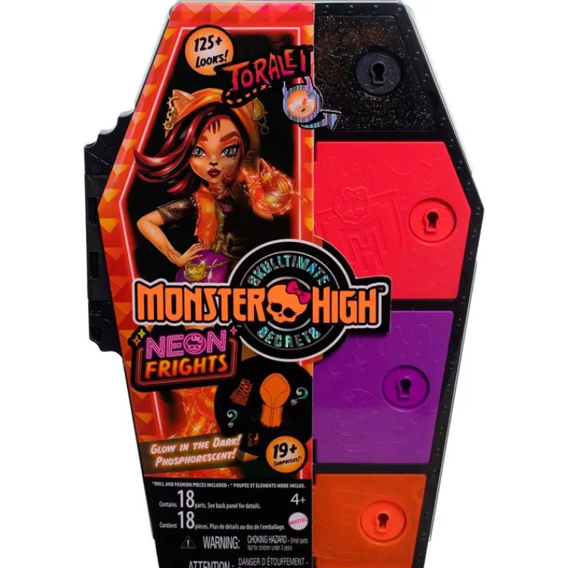 MATTEL Monster High Colección|Halloween|Monster High Skulltimate Secrets Neon Toralei
