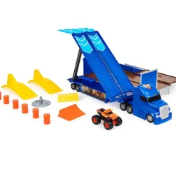 SPIN MASTER Monster Jam Camión Transportador- Vehículos, Trenes Y Parkings