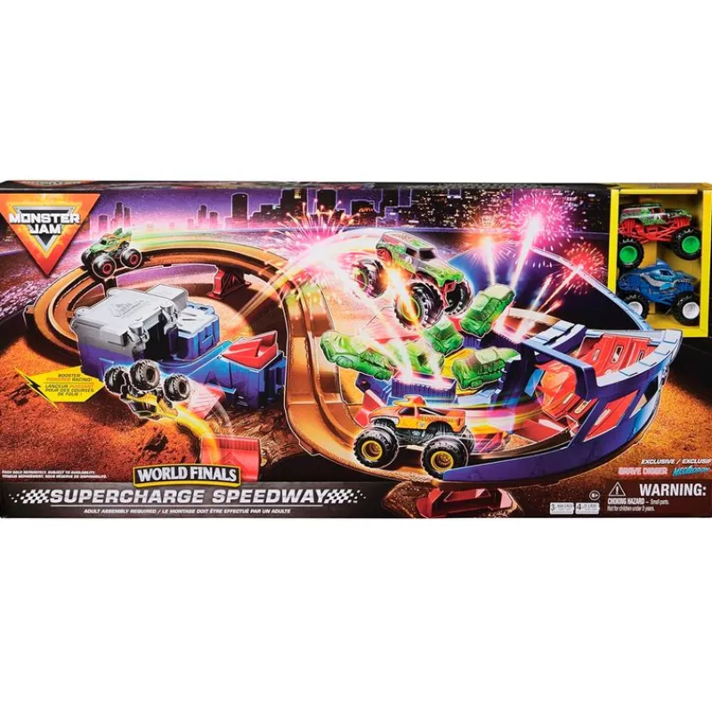 SPIN MASTER Vehículos, Trenes Y Parkings|Monster Jam Supercharge Speedway Pista Vehículos