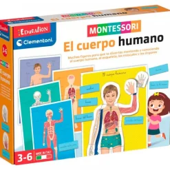 CLEMENTONI Juegos Y Juguetes Educativos|Montessori el Cuerpo Humano