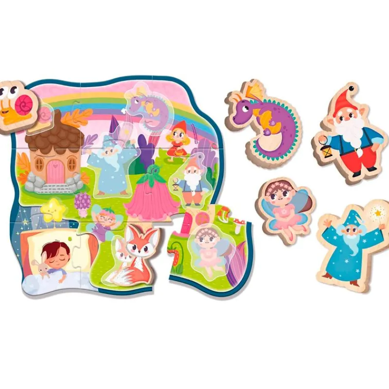 DRIM DISCOUNT Montessori Puzzle Sueños Madera- Puzzles Y Construcciones