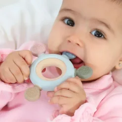 KIOKIDS Chupetes Y Dentición|Juegos De Madera|Mordedor madera y silicona sensorial