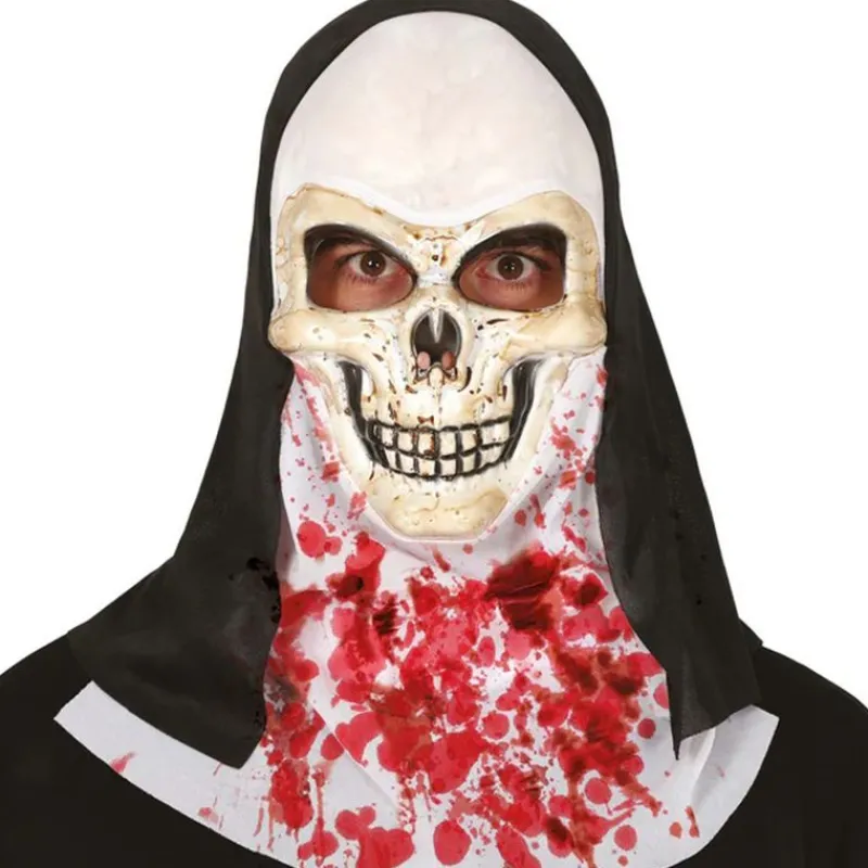 FIESTAS GUIRCA Máscara Calavera Monja- Disfraces Y Complementos|Disfraces Y Complementos