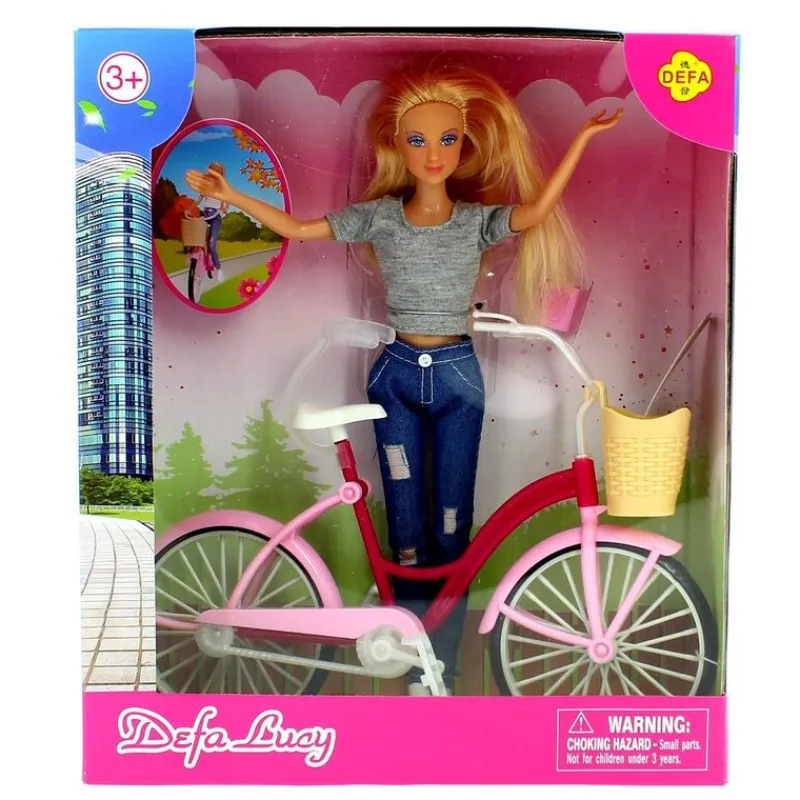DRIM DISCOUNT Muñecas|Muñeca Fashion con Bicicleta Surtida