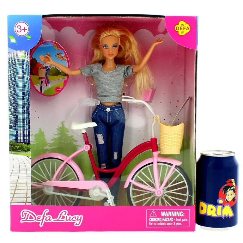 DRIM DISCOUNT Muñecas|Muñeca Fashion con Bicicleta Surtida