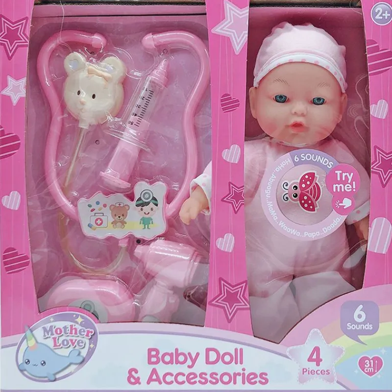 DRIM DISCOUNT Muñecas|Muñeco Bebé con Set Médico