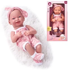 DRIM DISCOUNT Muñecas|Muñeco Bebé Pelele Rosa 35 cm