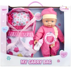 DRIM DISCOUNT Muñeco con Portabebé- Muñecas