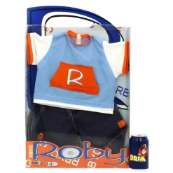 SMOBY Muñecas|Muñeco Roby Conjunto Camiseta Azul y Pantalón Tejano