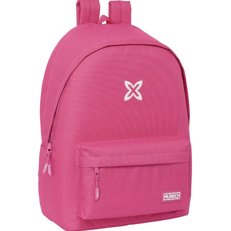 SAFTA Munich Mochila Escolar Básica Fucsia- Escolar