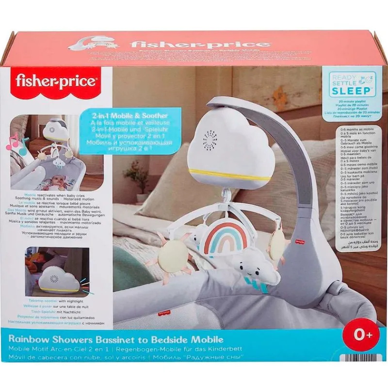 FISHER PRICE Regalos De Nacimiento|Primera Infancia Y Preescolar|Móvil de Cuna Nubes de Ensueño