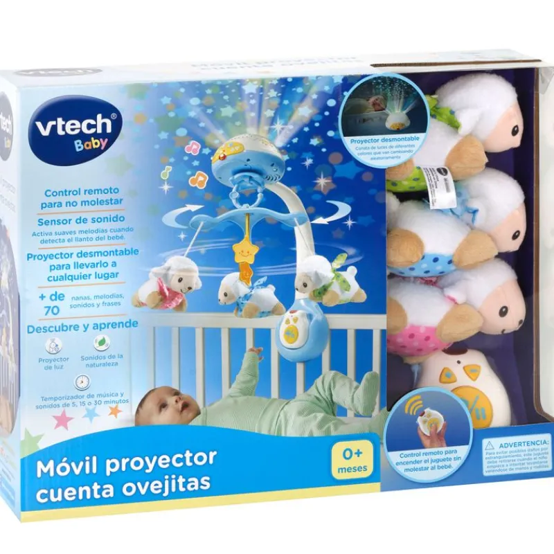 VTECH Primera Infancia Y Preescolar|Móvil Proyector Cuenta Ovejitas