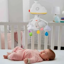 FISHER PRICE Regalos De Nacimiento|Primera Infancia Y Preescolar|Móvil y Proyector Calming Clouds