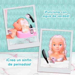 FAMOSA Muñecas|Juegos Y Juguetes De Imitación|Nancy Muñeca Hair Salon Rubia