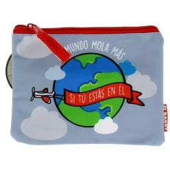 SELECCION DRIM Ropa Y Complementos|Neceser Impermeable "Mi mundo mola más si tú estás en él"