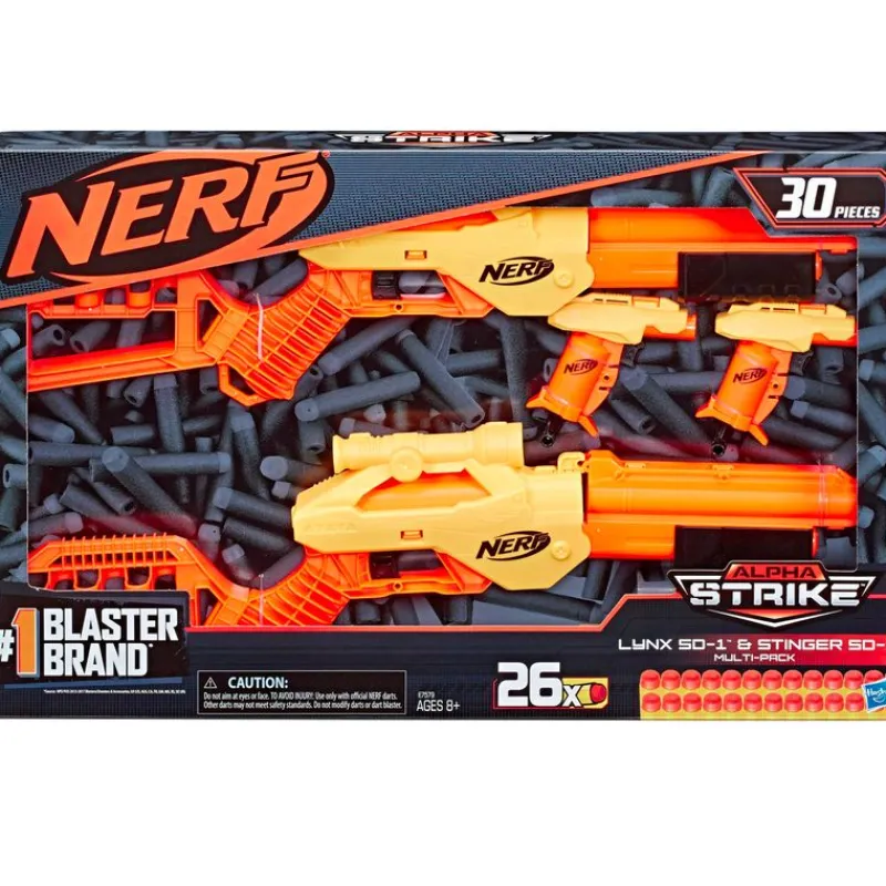 HASBRO Nerf Alpha Strike Lynx And Stinger- Juegos Y Juguetes De Imitación