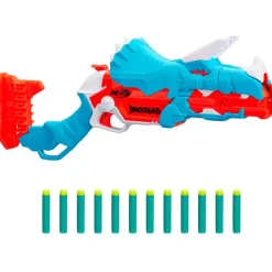 HASBRO Nerf Dino Squad Lanzador Trice-Blast- Juegos Y Juguetes De Imitación