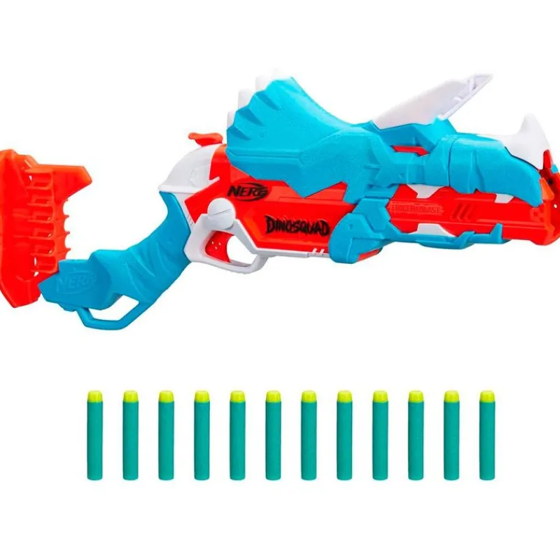 HASBRO Nerf Dino Squad Lanzador Trice-Blast- Juegos Y Juguetes De Imitación