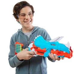 HASBRO Nerf Dino Squad Lanzador Trice-Blast- Juegos Y Juguetes De Imitación