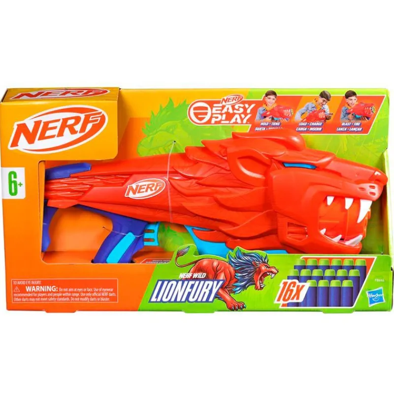 HASBRO Juegos Y Juguetes De Imitación|Nerf Junior Wild Lanzador Lionfury