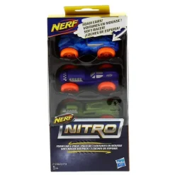HASBRO Vehículos, Trenes Y Parkings|Nerf Nitro 3 Coches Espuma Surtidos
