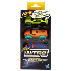HASBRO Vehículos, Trenes Y Parkings|Nerf Nitro 3 Coches Espuma Surtidos