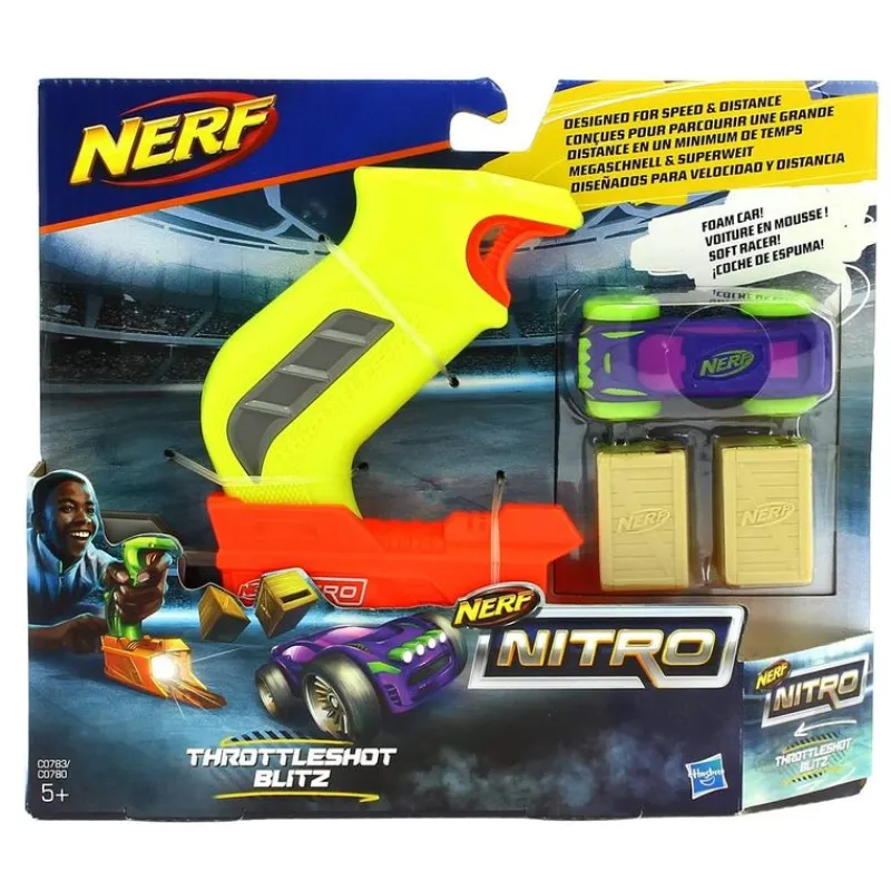 HASBRO Juegos Y Juguetes De Imitación|Nerf Nitro Throttleshot Blitz Amarillo