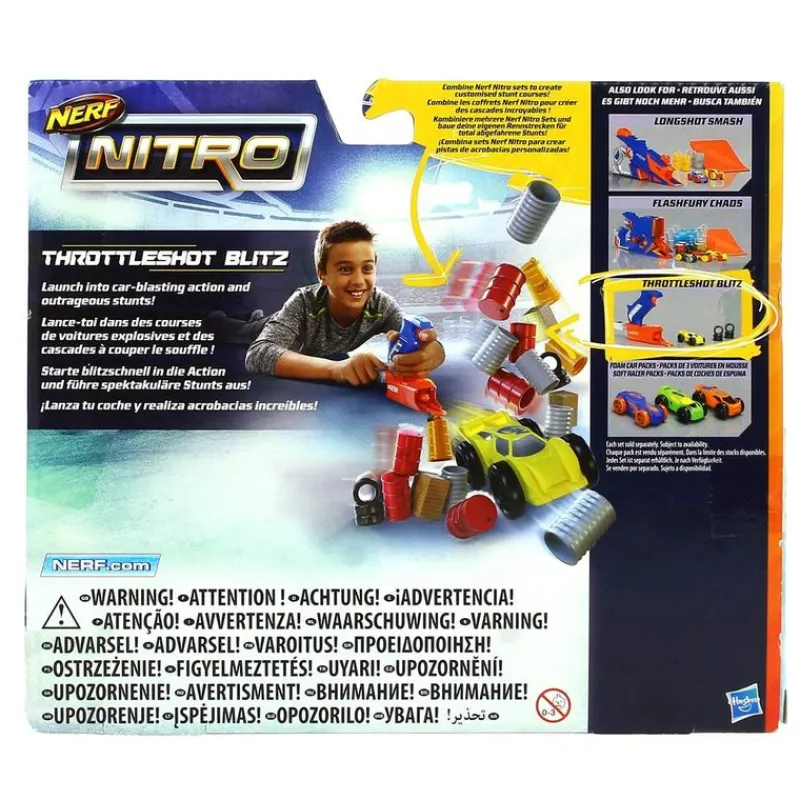 HASBRO Juegos Y Juguetes De Imitación|Nerf Nitro Throttleshot Blitz Amarillo