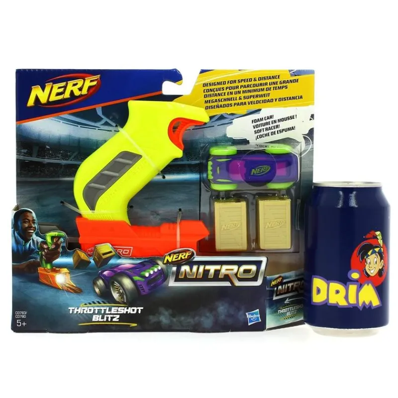 HASBRO Juegos Y Juguetes De Imitación|Nerf Nitro Throttleshot Blitz Amarillo