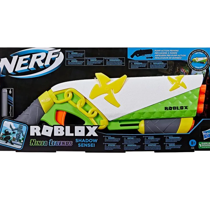 HASBRO Nerf Roblox Ninja Legends Lanzador Shadow Sensei- Juegos Y Juguetes De Imitación
