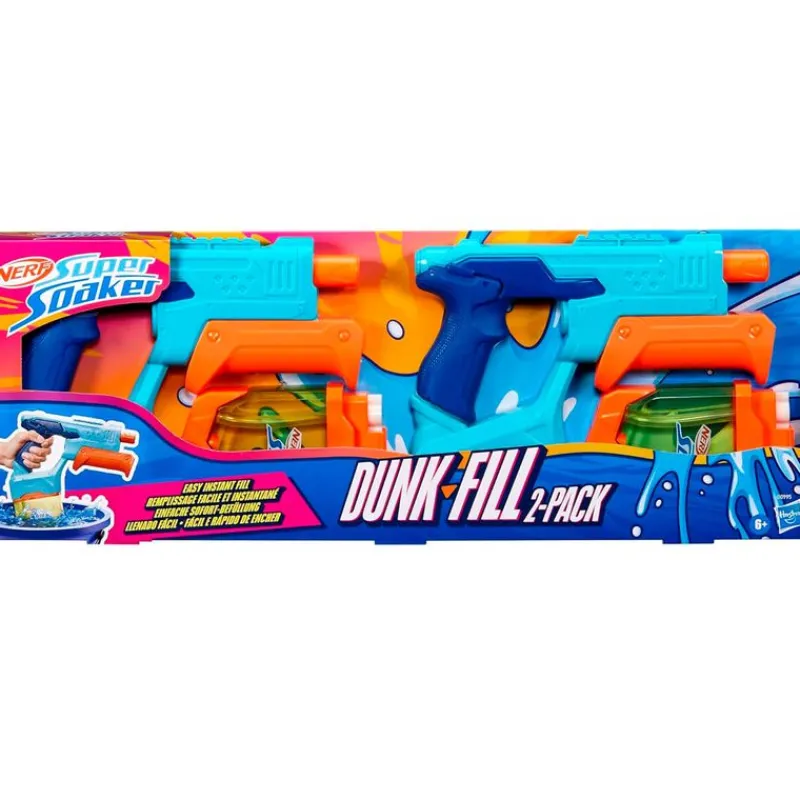 HASBRO Aire Libre|Nerf Super Soaker Dunk-Fill Pack de 2