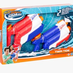 HASBRO Nerf Super Soaker Twin Pack Pistola Agua- Aire Libre
