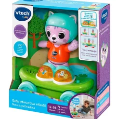 VTECH Primera Infancia Y Preescolar|Nora la Patinadora Gatita Interactiva