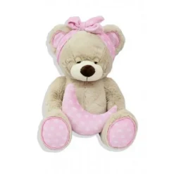 SELECCION DRIM Oso Peluche Rosa con Luna 30cm- Primera Infancia Y Preescolar
