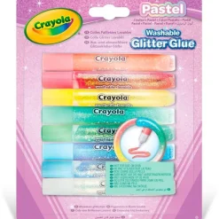 CRAYOLA Manualidades|Pack 8 Pegamentos con Purpurina Lavable