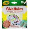 CRAYOLA Pack 10 Rotuladores de Tela- Manualidades