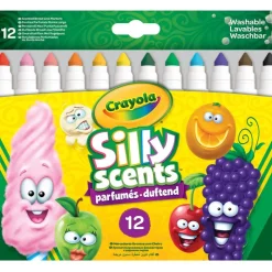 CRAYOLA Pack 12 Rotuladores Lavables Perfumados- Manualidades