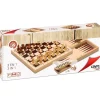 CAYRO Pack Ajedrez/Damas/Backgamon- Juegos De Mesa