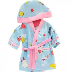DRIM DISCOUNT Pack Albornoz con Gorrito Muñeco Bebé- Muñecas